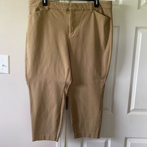 Old Navy Tan Chinos Classic Flat-Front Design